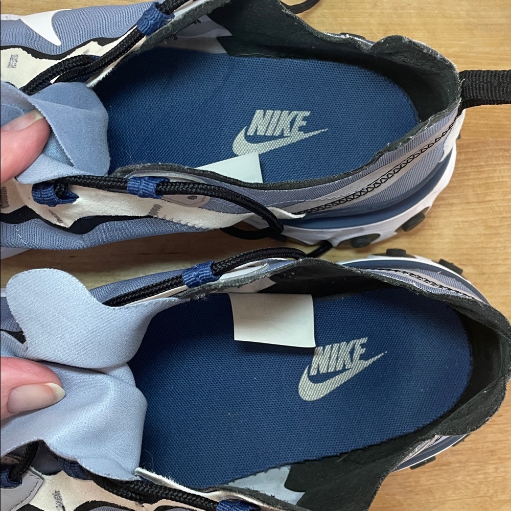 Nike React Element 55 Sneakers in Grey, White, Navy - Picture 7 of 16